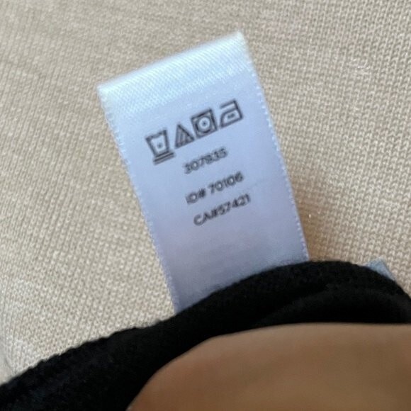 LOFT Ann Taylor Color Block Light Weight Sweater in Tan and Black M - Picture 7 of 8